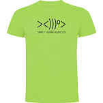 Kruskis CA65500628S008 Футболка с коротким рукавом Simply Fishing Addicted Зеленый Light Green 3XL
