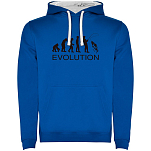 Kruskis SU1067060501S006 Толстовка с капюшоном Evolution By Anglers Two-Colour Голубой Royal Blue / White 3XL