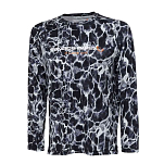 Savage gear SVS73903 Футболка с длинным рукавом Night UV Многоцветный Black Waterprint S