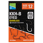 Preston innovations P0150084 KKH-B Barbless Крючки С Одним Глазком Черный Black Nickel 14 