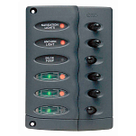 Bep marine CSP6 DC Contour 6xOn-Off Панель переключателей Серебристый Grey