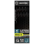 Matrix fishing GRR083 MXC-2 14 X-Strong Pole Rig Лидер Серебристый Clear 0.180 mm 