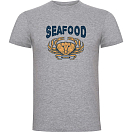 Купить Kruskis CA65500358C066 Футболка с коротким рукавом Seafood Crab Серый Heather Grey L 7ft.ru в интернет магазине Семь Футов