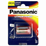 Panasonic CR-123AL/1BP Цилиндрический литиевый CR 12 Черный Black