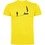 Kruskis CA65500603S260 Футболка с коротким рукавом Sail Shadow Желтый Yellow 3XL