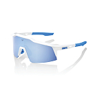 Спортивные очки с диоптриями 100% Speedcraft SL / Movistar Team White / HiPER Blue Multilayer Mirror Lens, rx-056/60008-00009