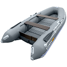 Надувная лодка ПВХ SOLAR-380 К (Оптима), серый SLR380k_opt_grey