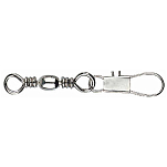 Mustad MA023-NI-10-10 MA023-NI Barrel Interlock Snap Вертлюги Серебристый Nickel 10 