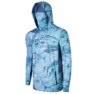 Купить Pelagic 1015223008-BLU-S Футболка с длинным рукавом EXO Tek Open Seas Голубой Blue S 7ft.ru в интернет магазине Семь Футов