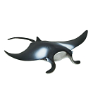 Купить Safari ltd S277729 Manta Ray Фигура Черный  Black From 3 Years  7ft.ru в интернет магазине Семь Футов