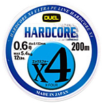 Duel 528126 Hardcore X4 Плетеный 200 m Голубой  Multicolour 18 Lbs 