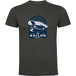 Kruskis CA65500546C052 Футболка с коротким рукавом Sailor Серый Dark Grey 2XL