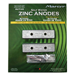 Martyr anodes 194-CMBNT1AKITZ Bennet Trim Tab Комплект оцинкованных анодов Серебристый Grey
