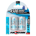 Ansmann 5035352 MaxE NiMH Аккумулятор Baby C 4500 мАч Аккумуляторы Серебристый Silver