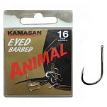 Kamasan HEB760018P Animal Eyed Barbed Крючки С Одним Глазком Серебристый 18 