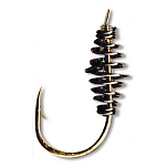 Quantum fishing 4746108 Crypton Trout Paste 0.250 Mm Связанные Крючки Золотистый Gold 8 