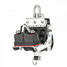 SPRENGER S Mainsheet Block with Swivel, Becket and Cleat / 10 mm / needle bearing 44585-bvs