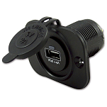 Talamex 14504070 USB Розетка одиночная 2.4A с участием Промывать Рамка Черный Black