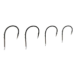 Asari A016NOS-4 Chinu Double Carbon Крюк Черный  Nickel Black (25 pcs) 4 