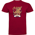 Kruskis CA655005116C070 Футболка с коротким рукавом Seafood Octopus Красный Dark Red 2XL