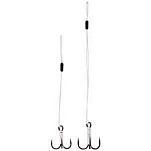 Westin T58-038-113 Add-It Braided Stinger Связанные Крючки 80 mm Серебристый Silver / Black 6 