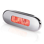 Hella marine 2XT 980 869-501 Oblong Красный светодиод  Silver