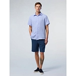North sails 664370-0757-XXL Рубашка с коротким рукавом 664370 Голубой Light Blue 2XL