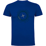 Kruskis CA65500505C063 Футболка с коротким рукавом Compass Голубой Royal Blue 2XL