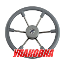 Рулевое колесо LEADER TANEGUM серый обод серебряные спицы д. 360 мм (упаковка из 3 шт.) Volanti Luisi VN7360-03_pkg_3