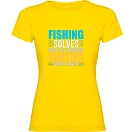 Купить Kruskis 11502302sc080 Футболка с коротким рукавом Fishing Solves Yellow 30x25x2 7ft.ru в интернет магазине Семь Футов