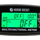 Тахометр универсальный со счетчиком моточасов с подсветкой и сигнализаций температуры Marine Rocket THM501MR