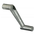 Jr products 342-20275 Рычаг окна из литого металла Серебристый Grey 44.45 mm