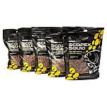 Scopex squid B6808 Stabilised Boilies 5kg Черный  Black 24 mm