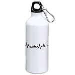Kruskis MD4049S101S174 Swimming Heartbeat 800ml Алюминиевая бутылка Бесцветный White