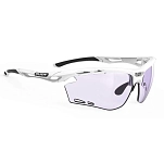 Rudy project SP627569-0000 Фотохромные солнцезащитные очки Propulse Padel Gloss White Impactx™ Photochromic 2 Laser Purple/CAT1-3