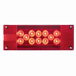 Optronics 158-STL17RBP Combo STL17RBP Сторона водителя прямоугольная 18 Вел Свет Red 35.6 x 7.6 x 25.4 cm