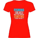 Купить Kruskis 11502145sc080 Футболка с коротким рукавом Fishing Solves Red 30x25x2 7ft.ru в интернет магазине Семь Футов