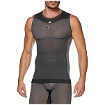 Sixs U00SMLXLABFI Безрукавная компрессионная футболка SML Серый All Black L-XL