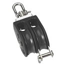 Купить Barton marine 66670 двойной поворотный блок T5 Black / Silver 7ft.ru в интернет магазине Семь Футов