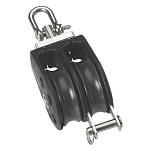 Barton marine 66670 двойной поворотный блок T5 Black / Silver
