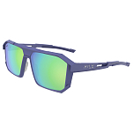 HILX Juggernaut / Matt Solid Blue / Green Polarized Lens