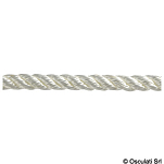 3-strand white polypropylene rope 16 mm, 06.485.16