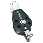 Barton marine 7802091 Блок с неподвижной проушиной и чекой 35x12 mm Black 25x20x20 8 mm