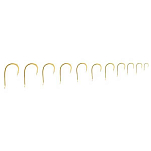 Asari A001DS-2 Chinu Laser Carbon Крюк Золотистый  Gold (25 pcs) 2 