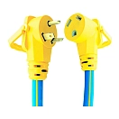 Купить Ap products 636-1600508 удлинитель кабеля Ezeegrip 7.6 m Желтый Yellow / Blue 30A 7ft.ru в интернет магазине Семь Футов