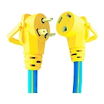 Ap products 636-1600508 удлинитель кабеля Ezeegrip 7.6 m Желтый Yellow / Blue 30A