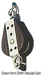 Ball-bearing block 1pulley swivel w/becket 14x76mm, 55.029.14