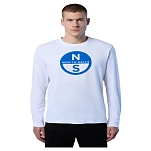 North sails 692850-0101-L Футболка с длинным рукавом Graphic Белая White L