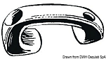 Шкотовый блок из черного нейлона для крепления шкотов при дрейфе, Osculati 58.101.90