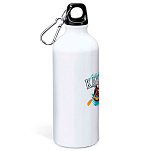Kruskis MD4049S101C116 Lets Go Алюминиевая бутылка для воды 800ml Белая White